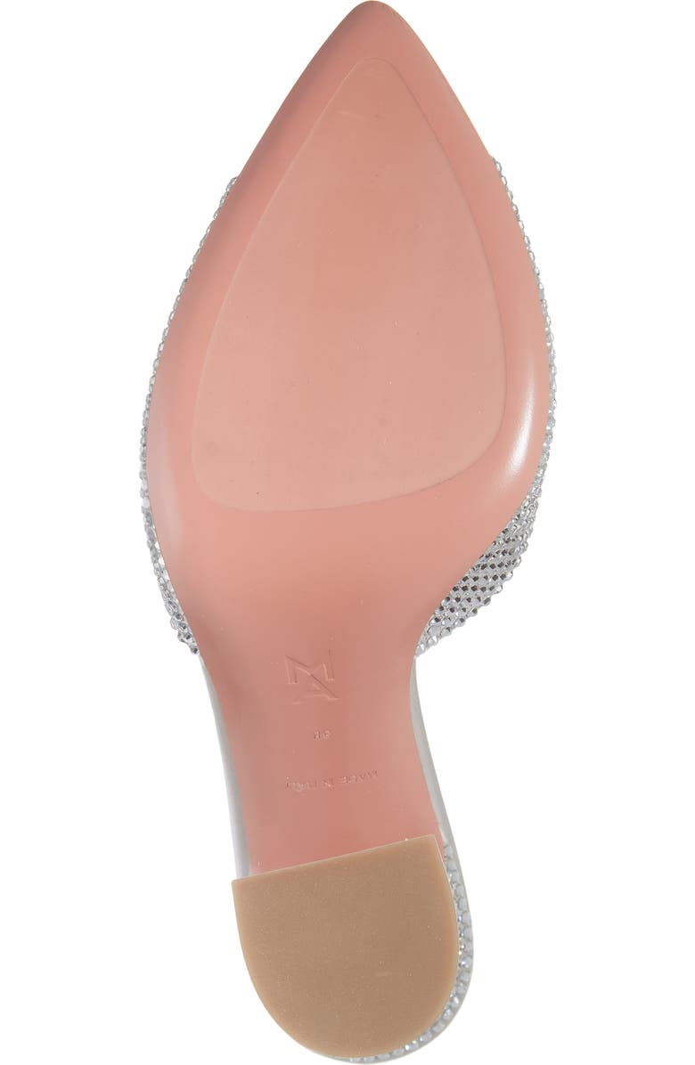 Amina Muaddi Caroline Crystal Embellished Pointed Toe Sandal, Alternate, color,