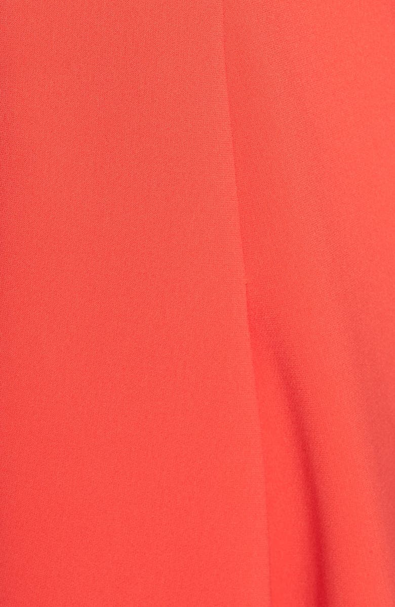 Alice + Olivia 'Elva' V-Neck Fit & Flare Dress, Alternate, color, 