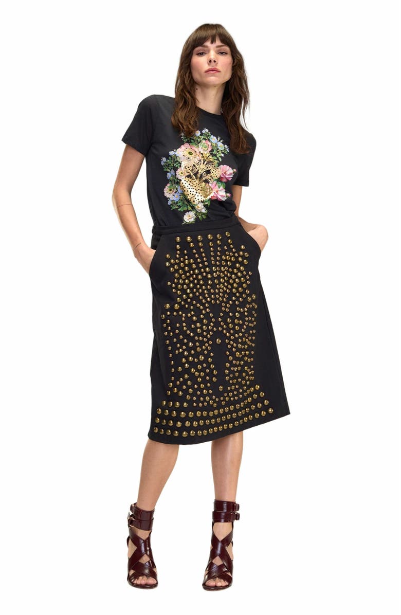 Cynthia Rowley Heart of Gold Tee, Main, color,