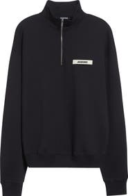 Jacquemus Le Camionneur Gros Grain Half Zip Fleece Sweatshirt