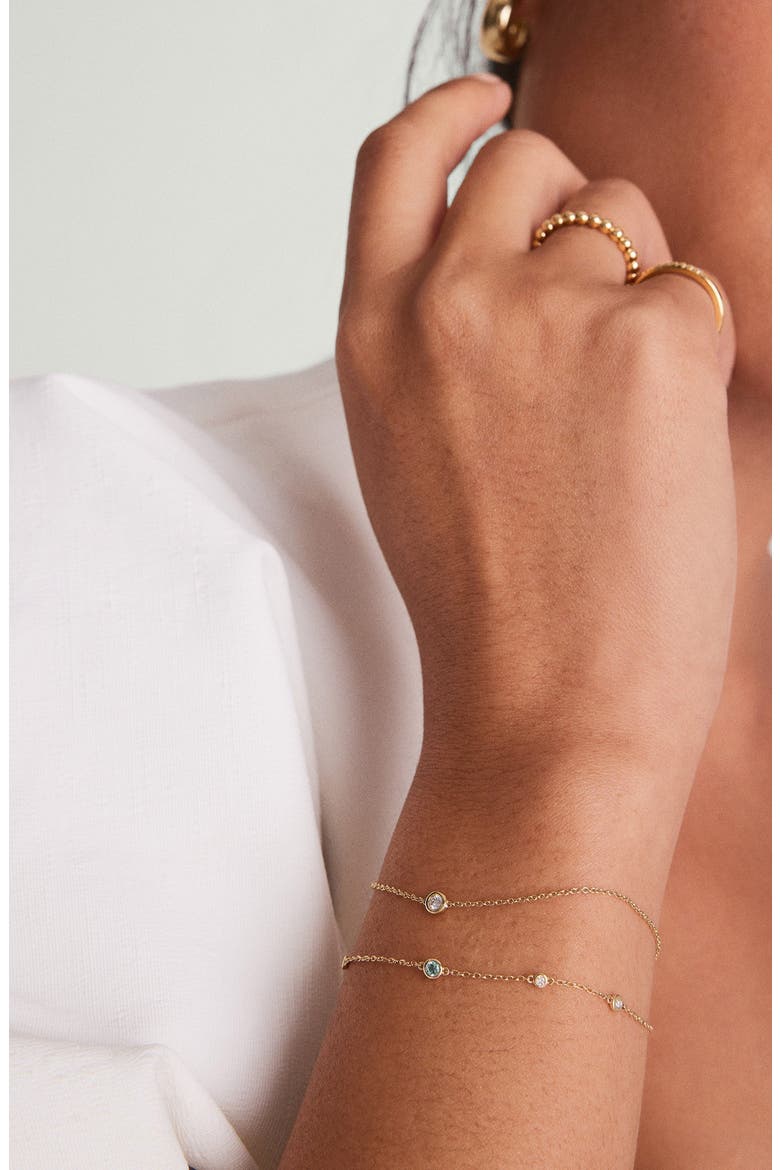Solo Diamond Bracelet, Alternate, color, 10K Yellow Gold