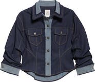 Cinq à Sept Canyon Crop Denim Jacket