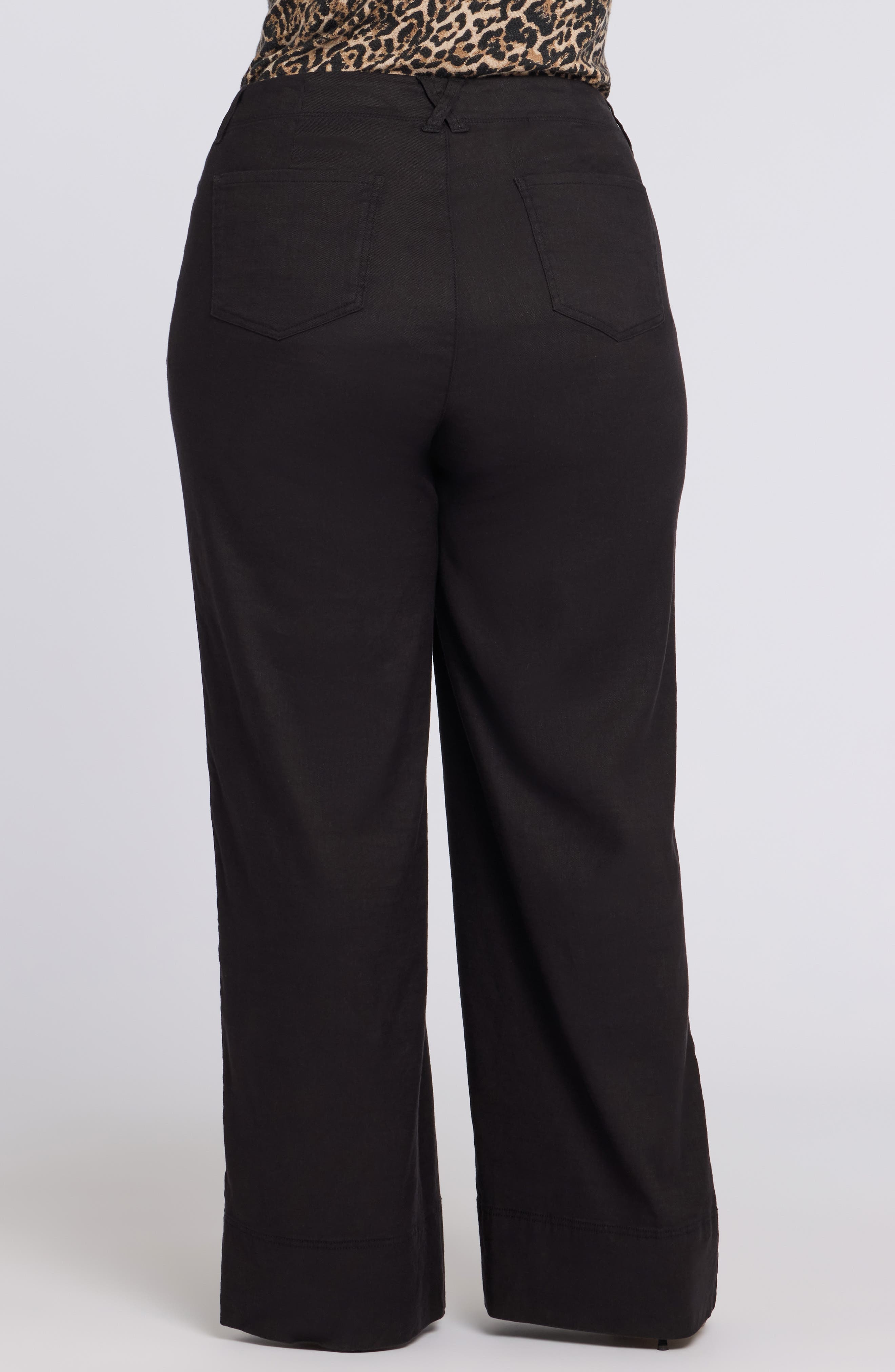 Linen Blend Wide Leg Pants - image 2