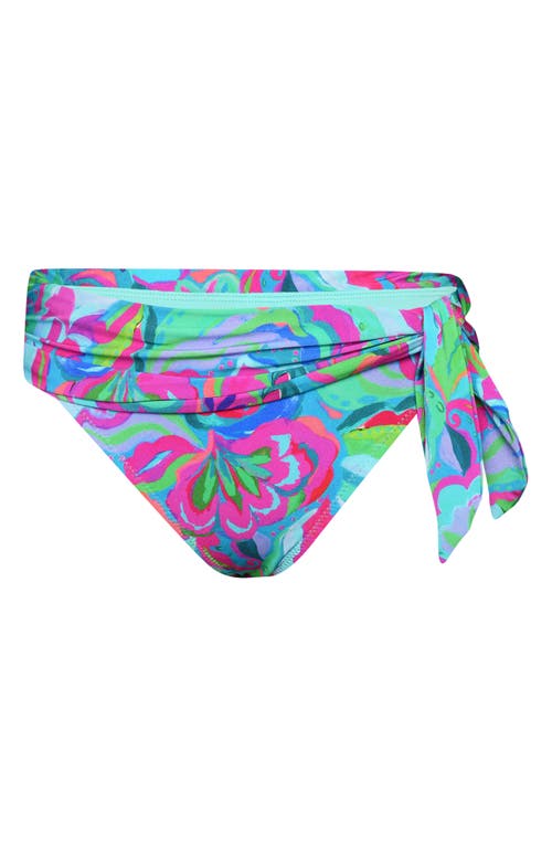 Sunshine 79 Swirltopia Sash Hipster Bikini Bottoms In Blue