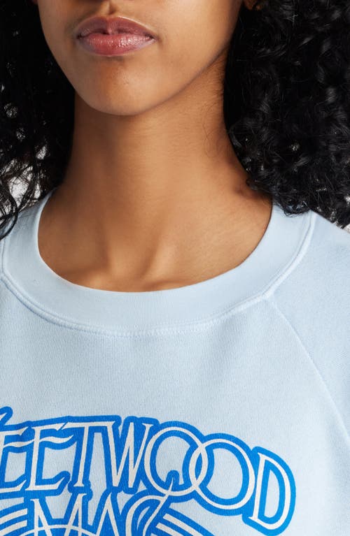 Daydreamer Fleetwood Mac Penguins Graphic Sweatshirt In Powder Blue