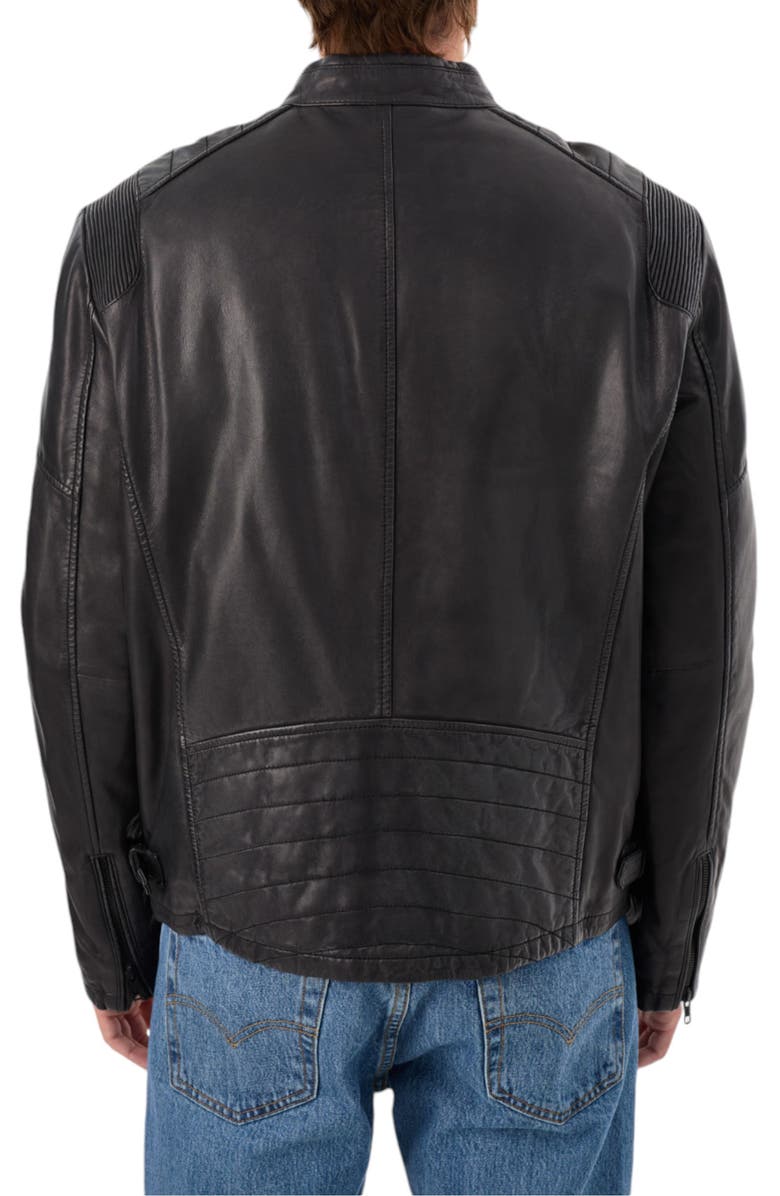 REGENCY Leather Moto Jacket, Alternate, color, Black