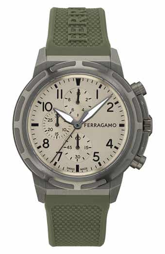 Sport Chrono Silicone Strap Watch