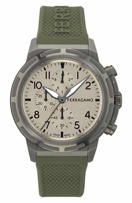 Sport Chrono Silicone Strap Watch