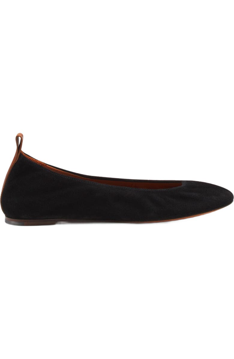 Lanvin THE SUEDE BALLERINA FLAT, Main, color,