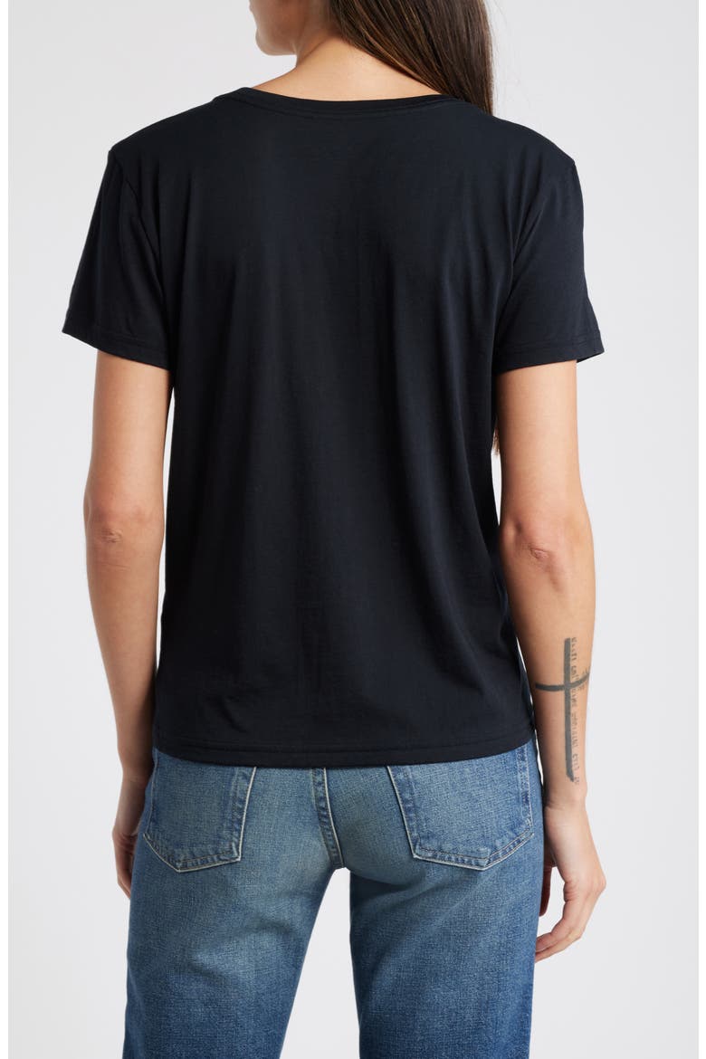 Classic Cotton Crewneck T-Shirt, Alternate, color, BLACK