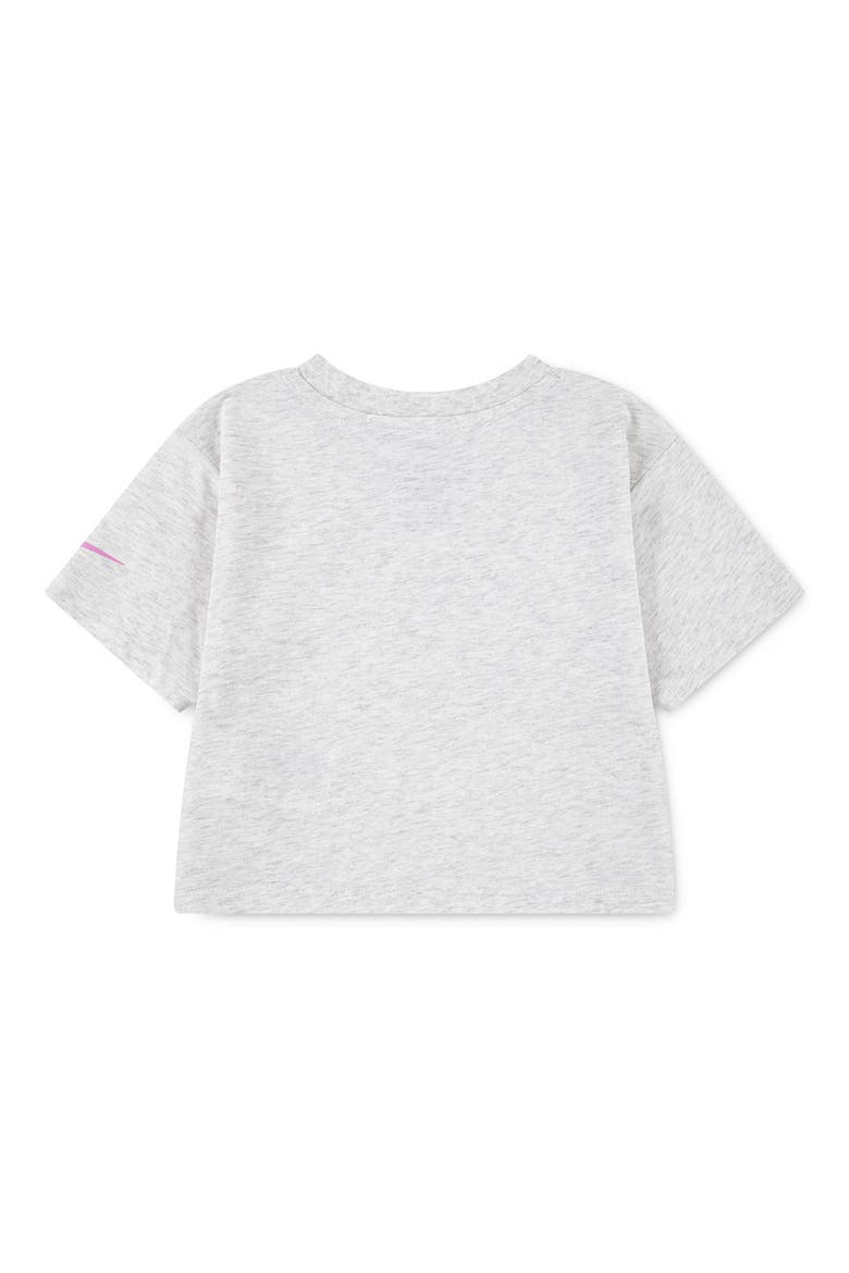 Kids' Game Swoosh Match Boxy Graphic T-Shirt, Alternate, color, BIRCH HEATHER