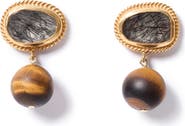 Chan Luu Horizon Rutilated Quartz Drop Earrings