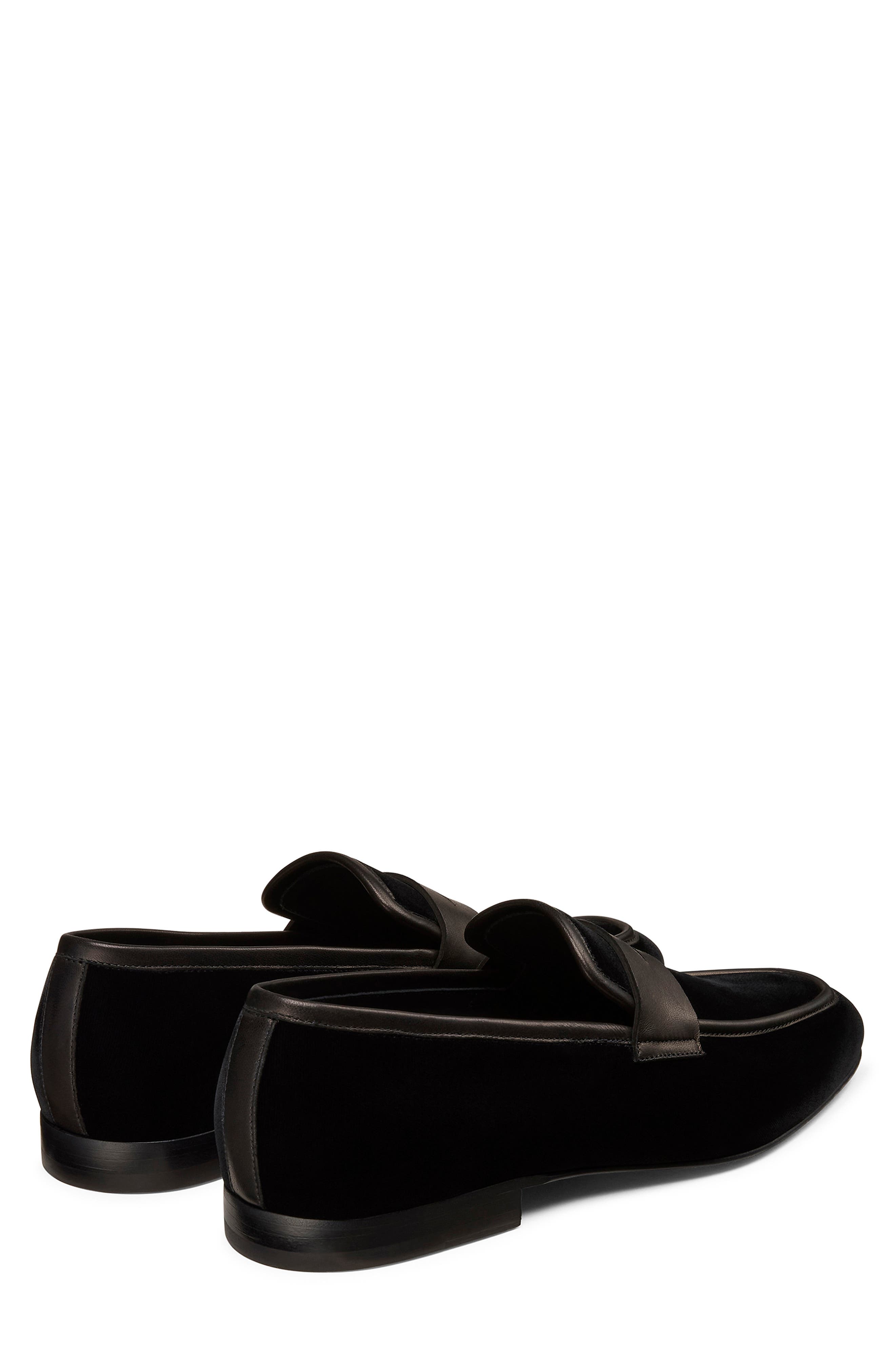 Stuart Weitzman Dino Loafer, Alternate, color, Black
