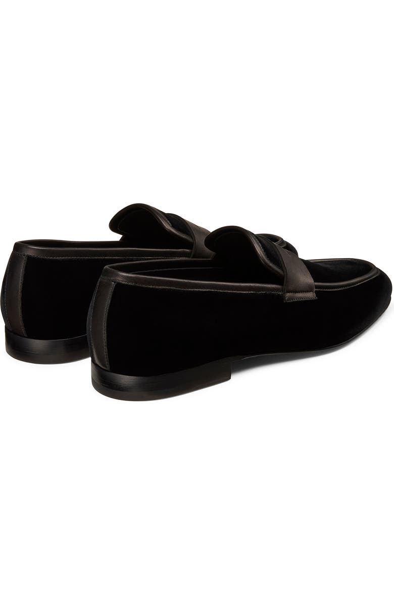 Stuart Weitzman Dino Loafer, Alternate, color, Black