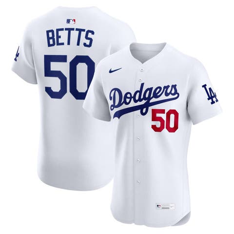 Men's Nike Mookie Betts White Los Angeles Dodgers Home Elite Player Jersey