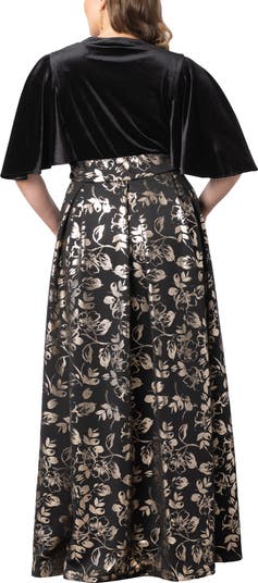 Radiant Opulence Mixed Media Ballgown