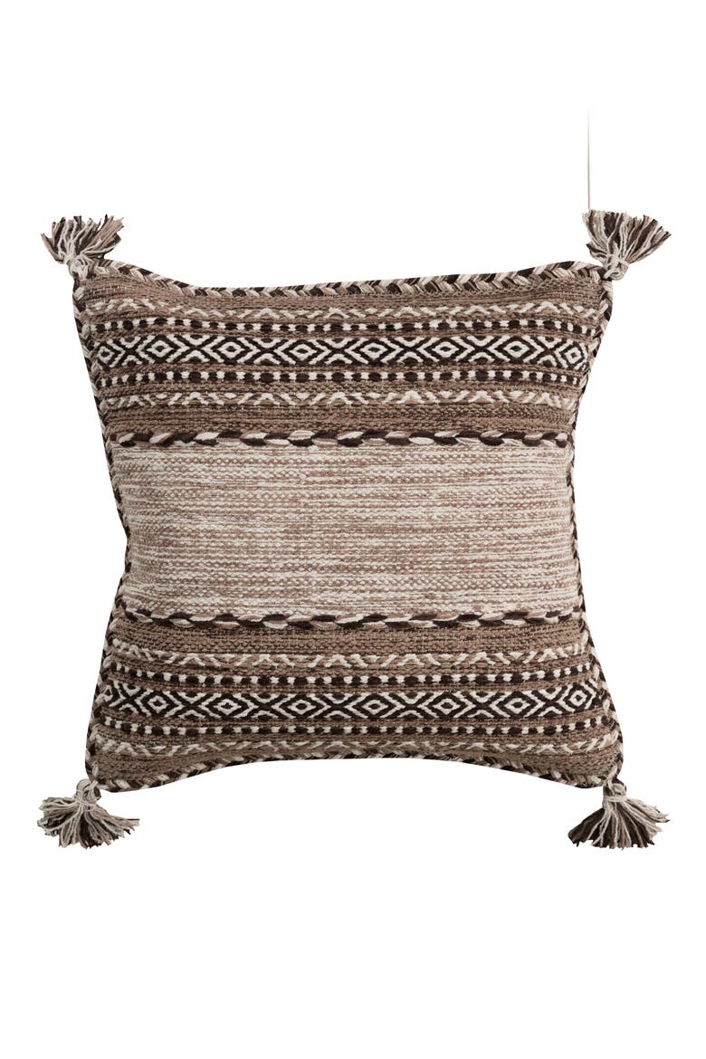 Trenza Pillow, Main, color, CAMEL/ BROWN/ IVORY