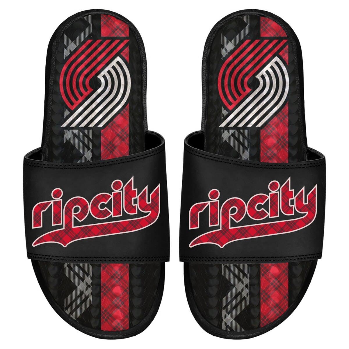 ISLIDE Men's ISlide  Black Portland Trail Blazers 2023/24 City Edition Gel Slide Sandals, Alternate, color, 