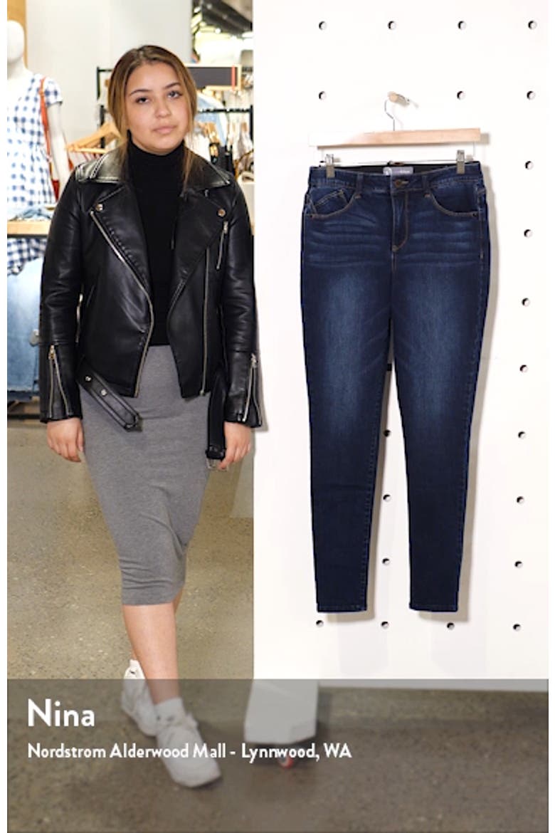 Ab-Solution High Waist Skinny Jeans (Nordstrom Exclusive) video