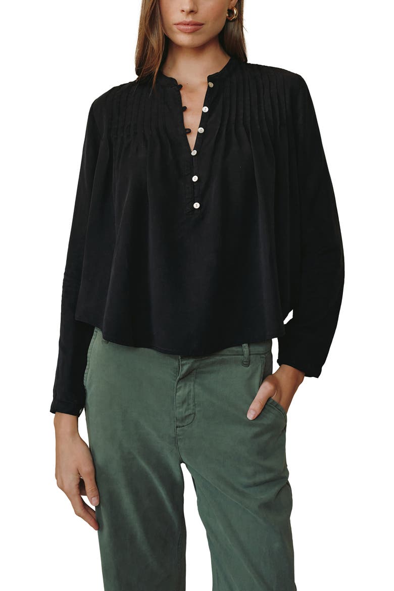chieko+ plume Layered Top ブラック　38 Bella Dahl Pintuck Popover Chiffon Top (Women) | Nordstromrack