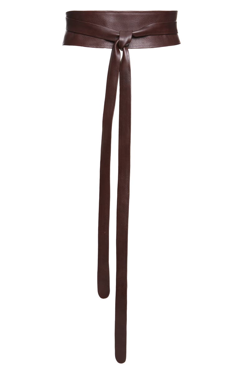 Ada Leather Wrap Belt, Alternate, color,