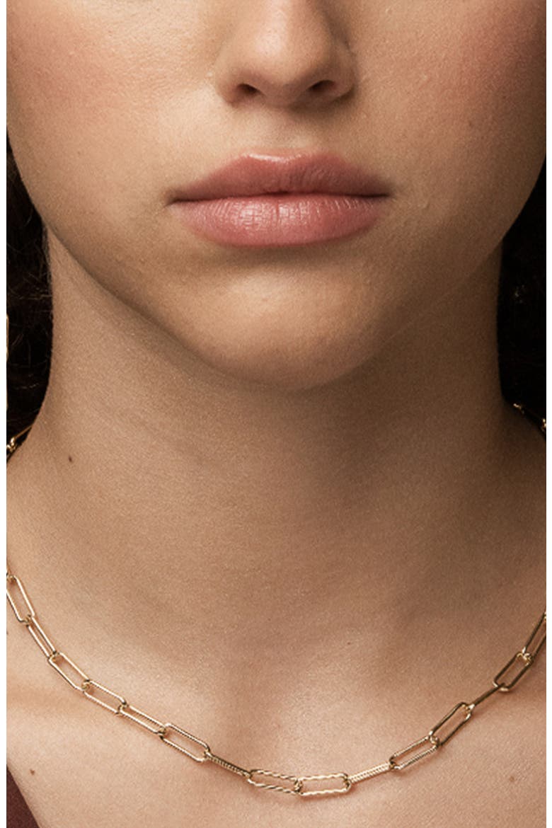 Sterling Silver 18k Gold Plated Amelia Chain Jewelry Set Trendy, Alternate, color, Gold