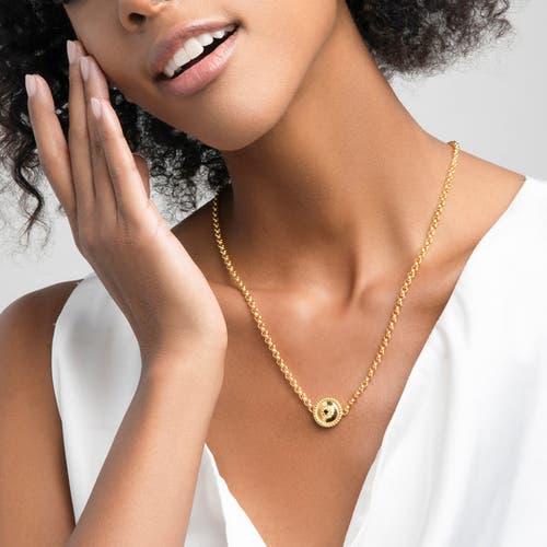 Zarux Evil Eye Necklace In Gold