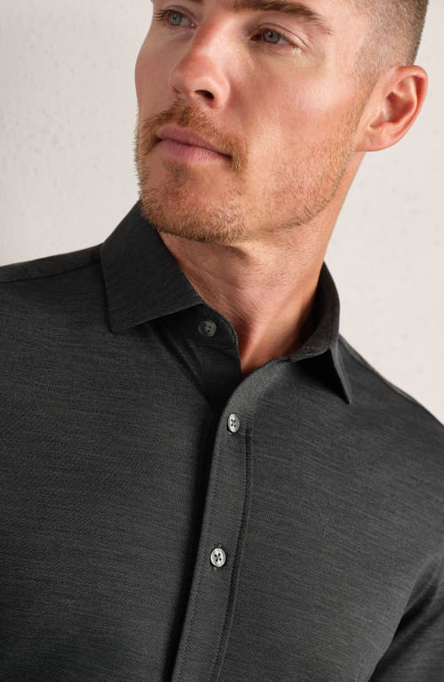 Rhone Commuter Slim Fit Performance Button-up Shirt In Black