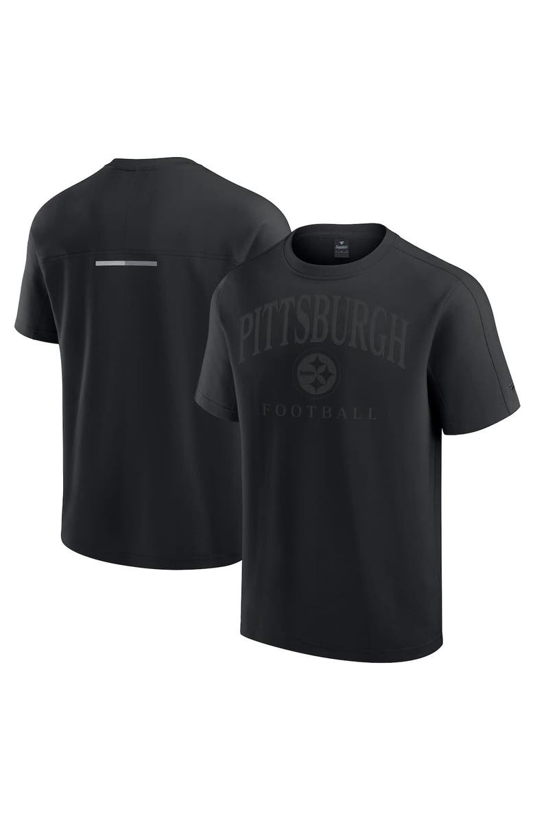 FANATICS Unisex Fanatics Black Pittsburgh Steelers Elements Flex Tri-Blend T-Shirt, Alternate, color,