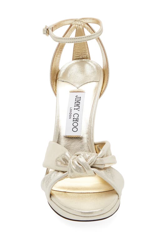 Jimmy Choo Bridal Rosie 120 Leather Sandals In White