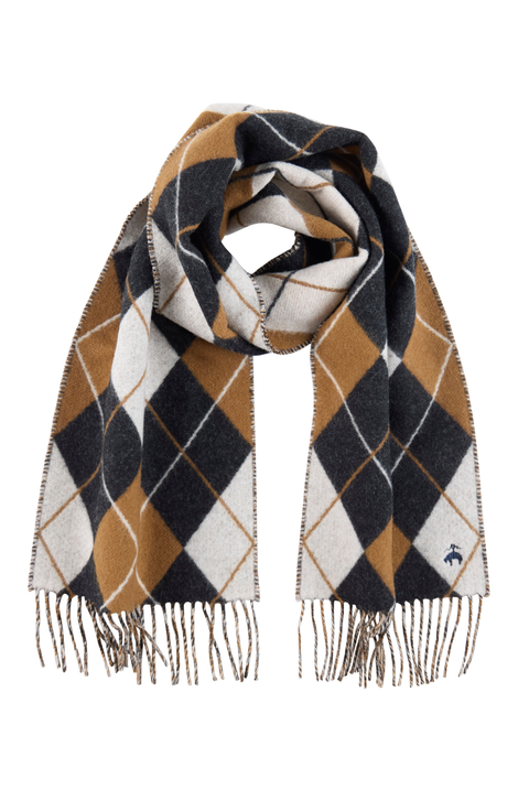 Cashmere Blend Argyle Scarf