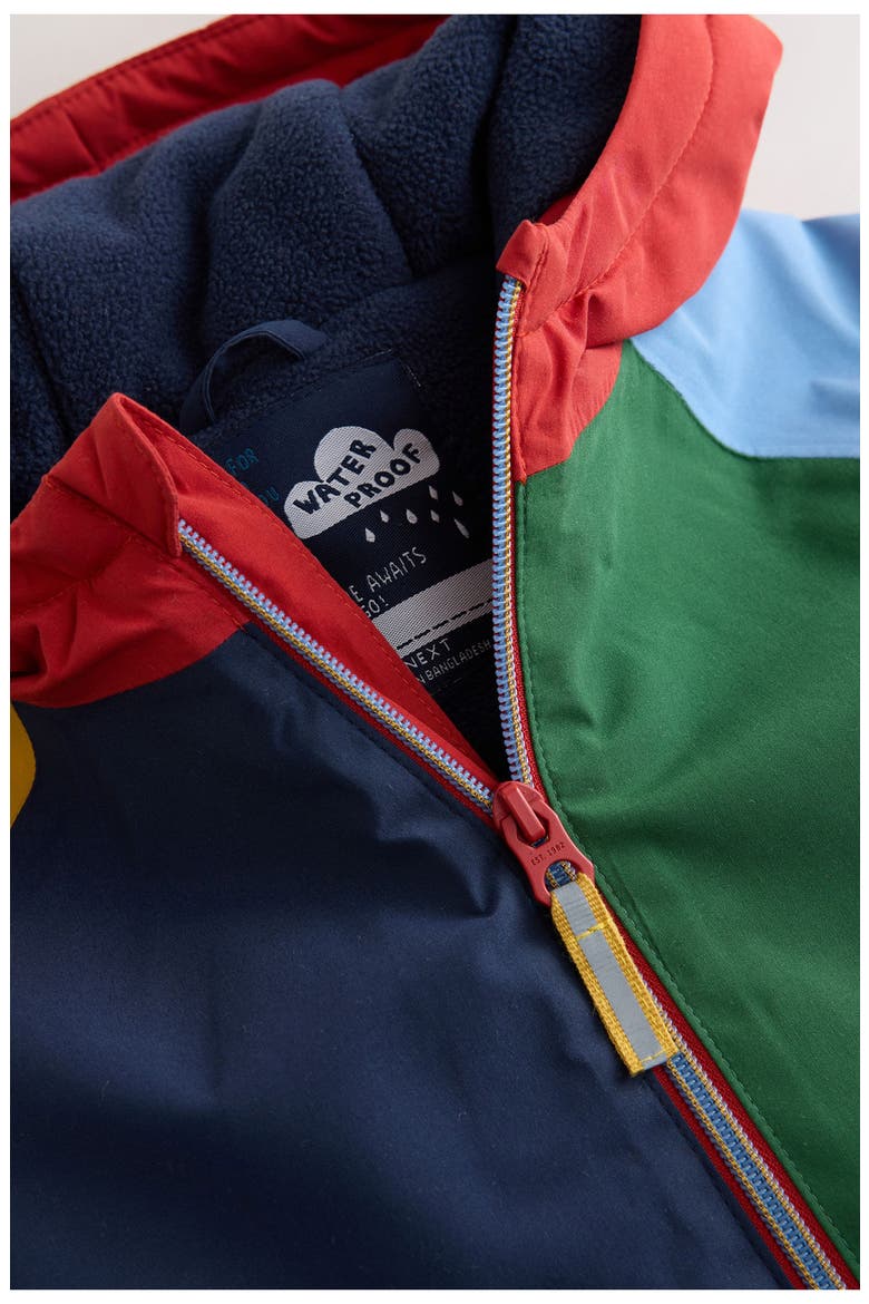 Kids' Colorblock Hooded Waterproof Puddle Suit, Alternate, color, MULTI