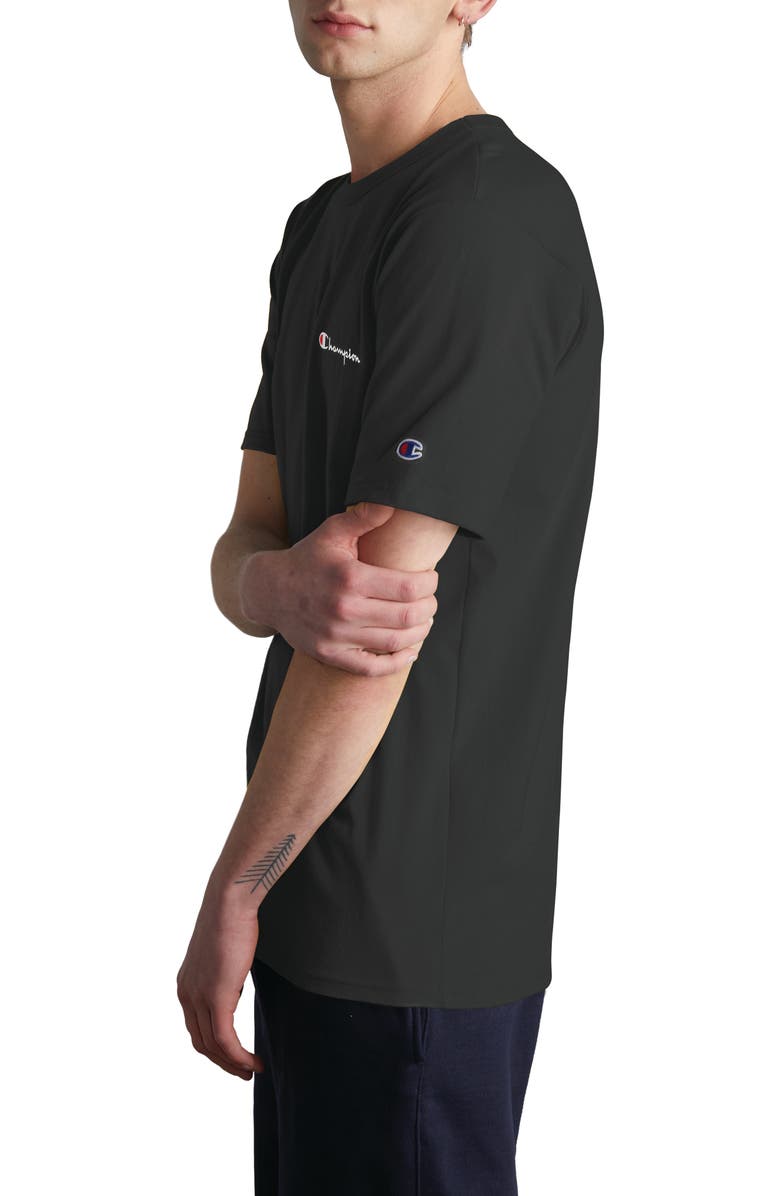 Champion Logo Embroidered Crewneck T-Shirt, Alternate, color, 