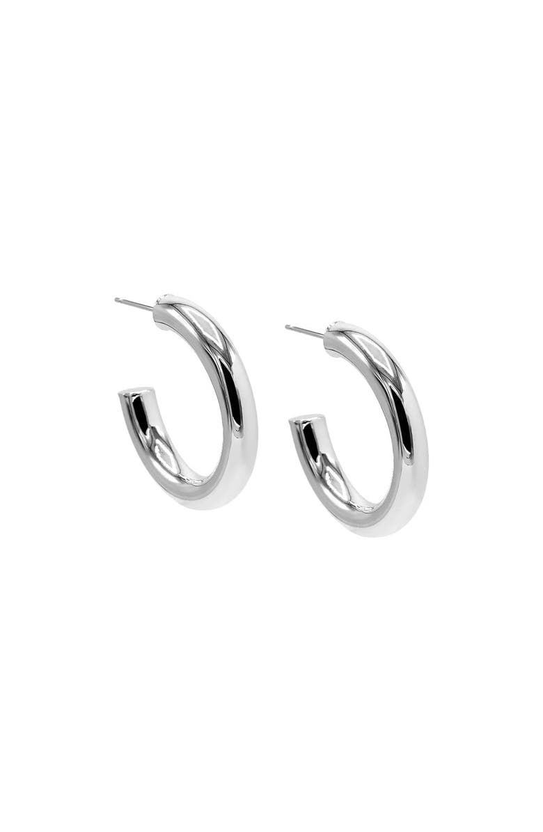 BY ADINA EDEN Chunky Hollow Hoop Earring, Main, color, 