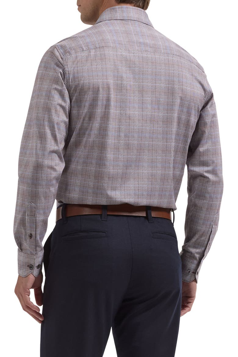 James OoohCotton Performance Long Sleeve Button Up Shirt, Alternate, color, BURGUNDY