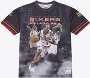 Mitchell & Ness Men's Mitchell & Ness Black Philadelphia 76ers Hardwood Classics Originals Collection 2000-2001 Team Roster T-Shirt