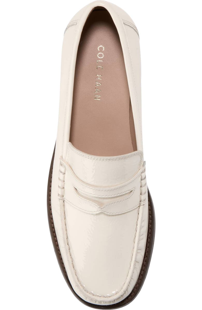 Cole Haan Lana Luxe Penny Loafer, Alternate, color, Ivory Crinkle Patent