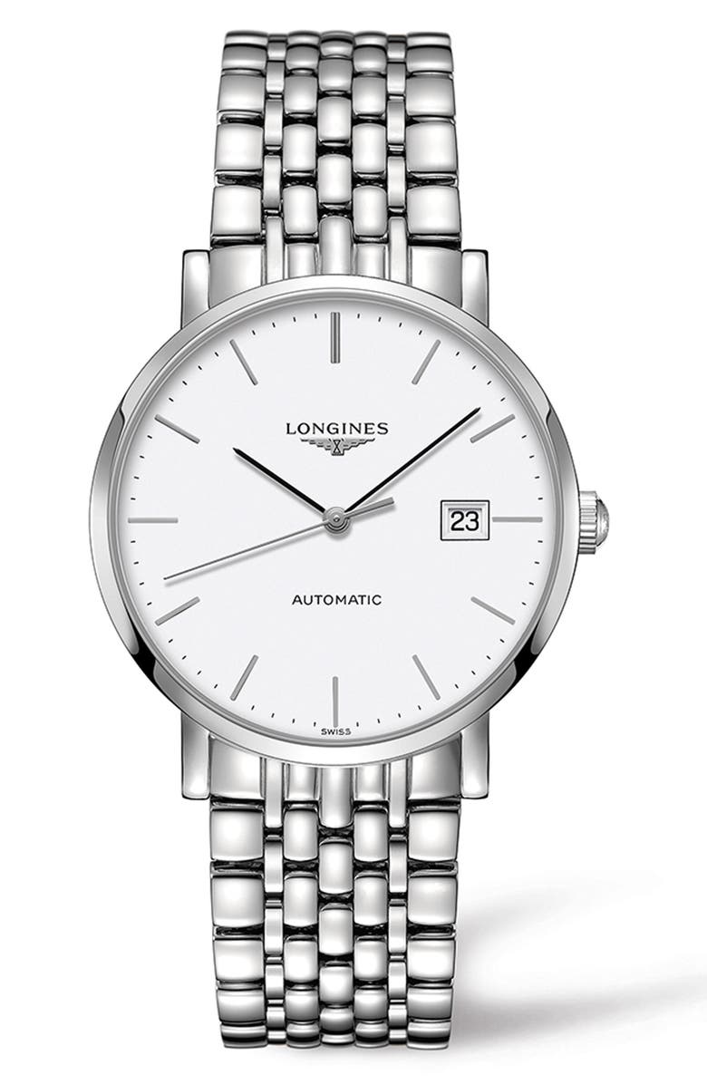 Longines Elegant Automatic Bracelet Watch, 39mm, Main, color, 