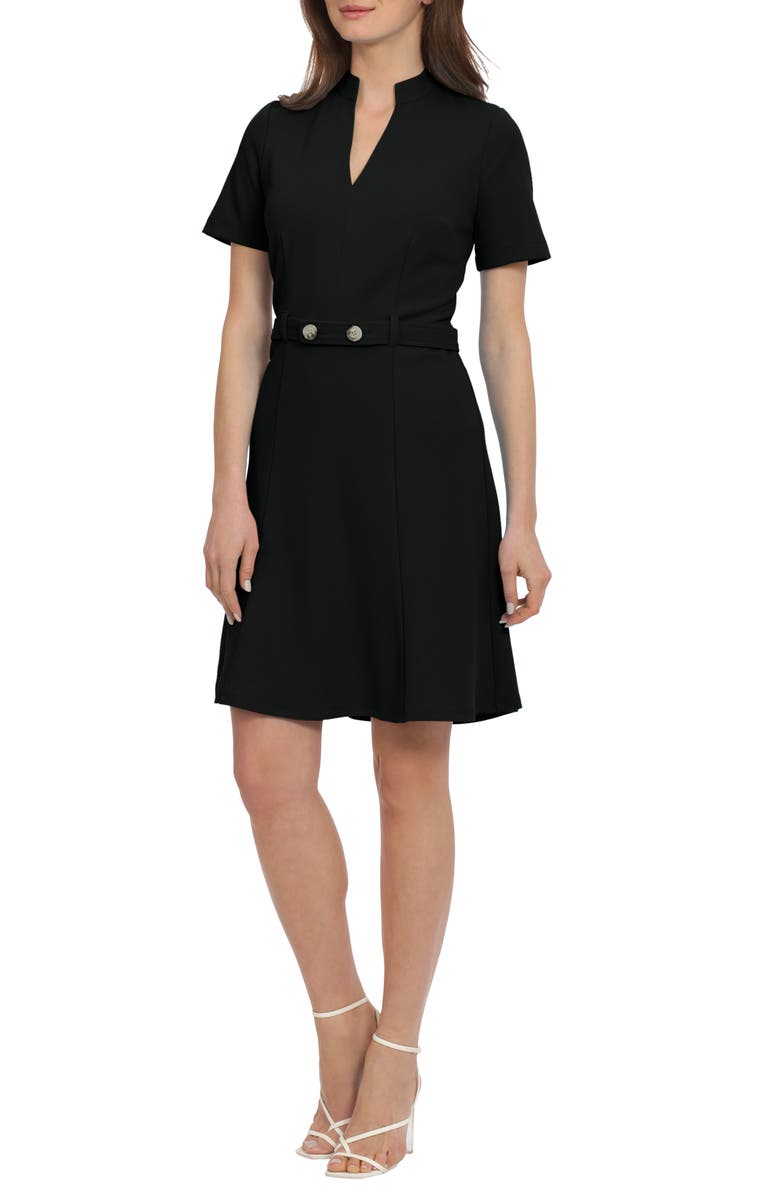Maggy London Belted A-Line Dress, Alternate, color, 