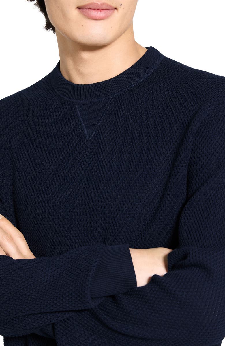 Theory Myhlo Texture Sweatshirt, Alternate, color, Baltic - Xhx