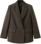 MANGO Straight Fit Suit Blazer