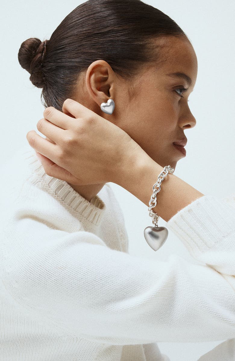 ROXANNE ASSOULIN Puffy Heart Stud Earrings, Alternate, color, 