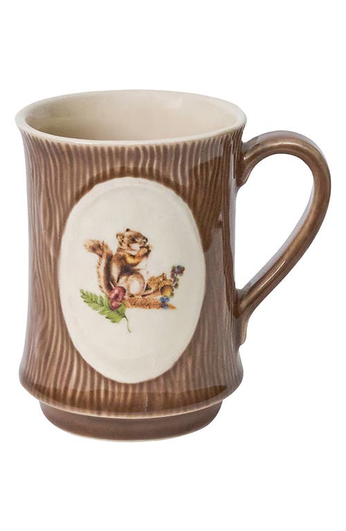 Juliska Forest Walk Squirrel Mug In Brown