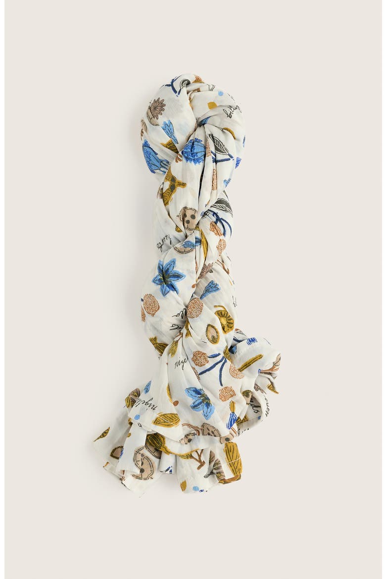 Larissa Crinkled Organic Cotton Shirt, Alternate, color, SEED COLLECTING CHALK