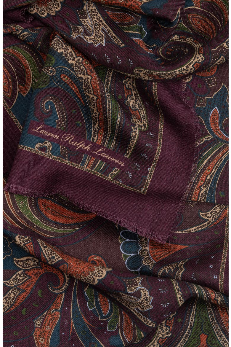 Paisley Oversized Oblong, Alternate, color, Charter Blue