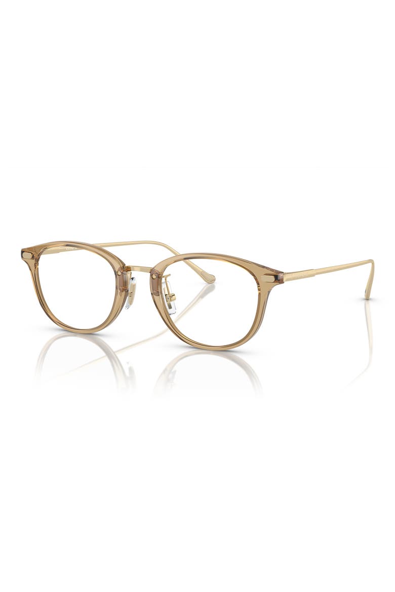 48mm Phantos Optical Glasses, Alternate, color, TRANSPARENT FAWN / DEMO