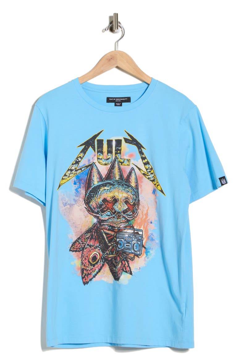 Fly Graphic Tee, Alternate, color, BALTIC SEA