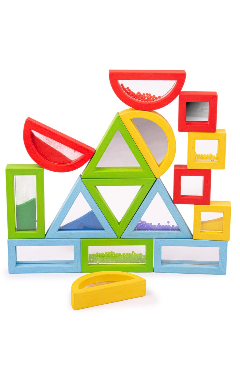 Bigjigs Toys Rainbow Sensory Shapes, Alternate, color, 