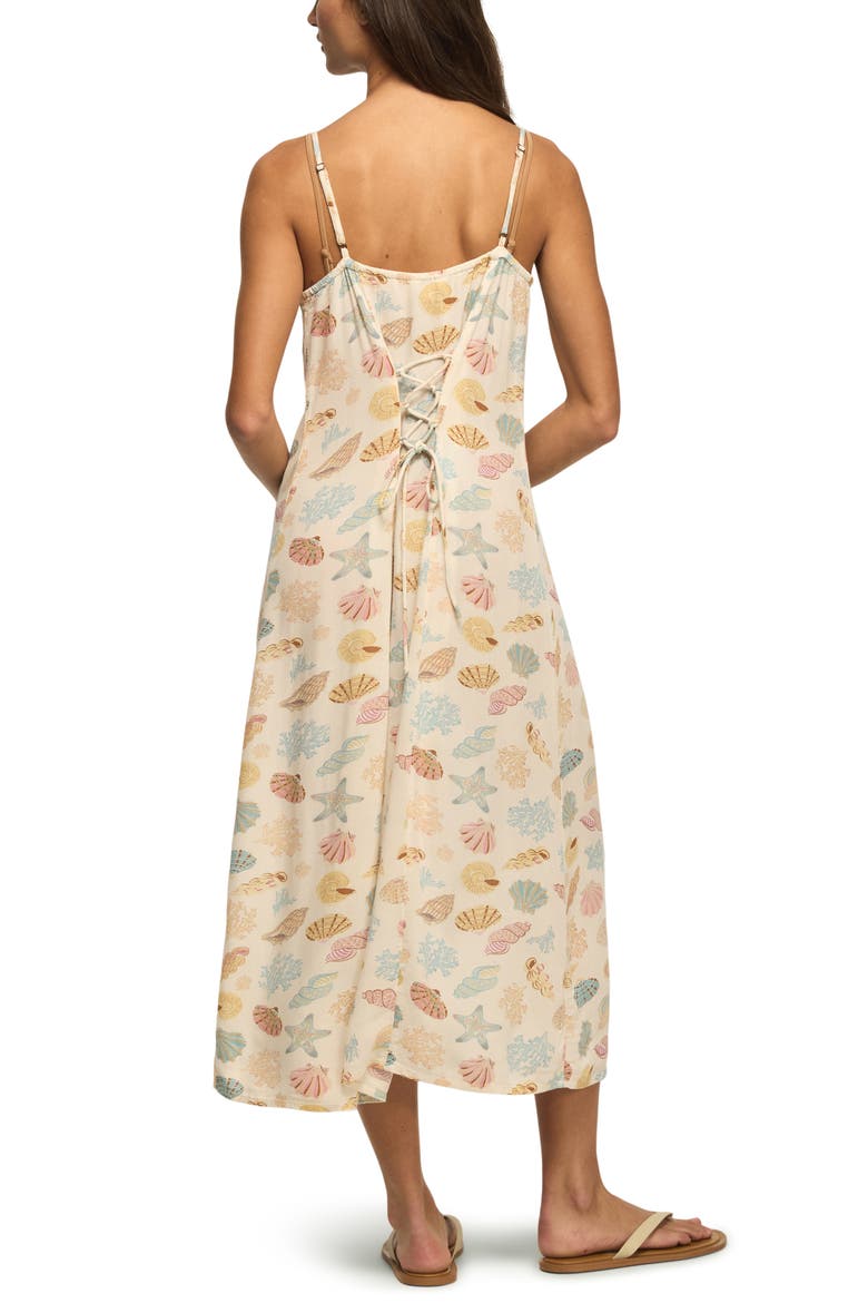 Conversational Simone Floral Print Slipdress, Alternate, color, SHELL CONVERSATION PRINT