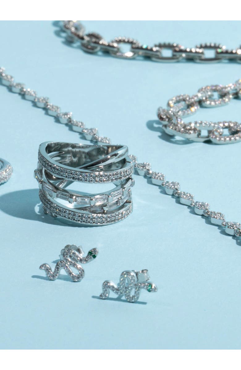 Mazin Jewels Gwen Ring, Alternate, color, Silver